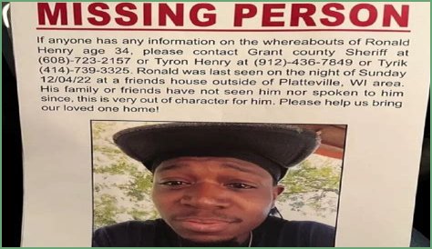 Ronald Henry Missing: Where Was He Last Seen? Case Update